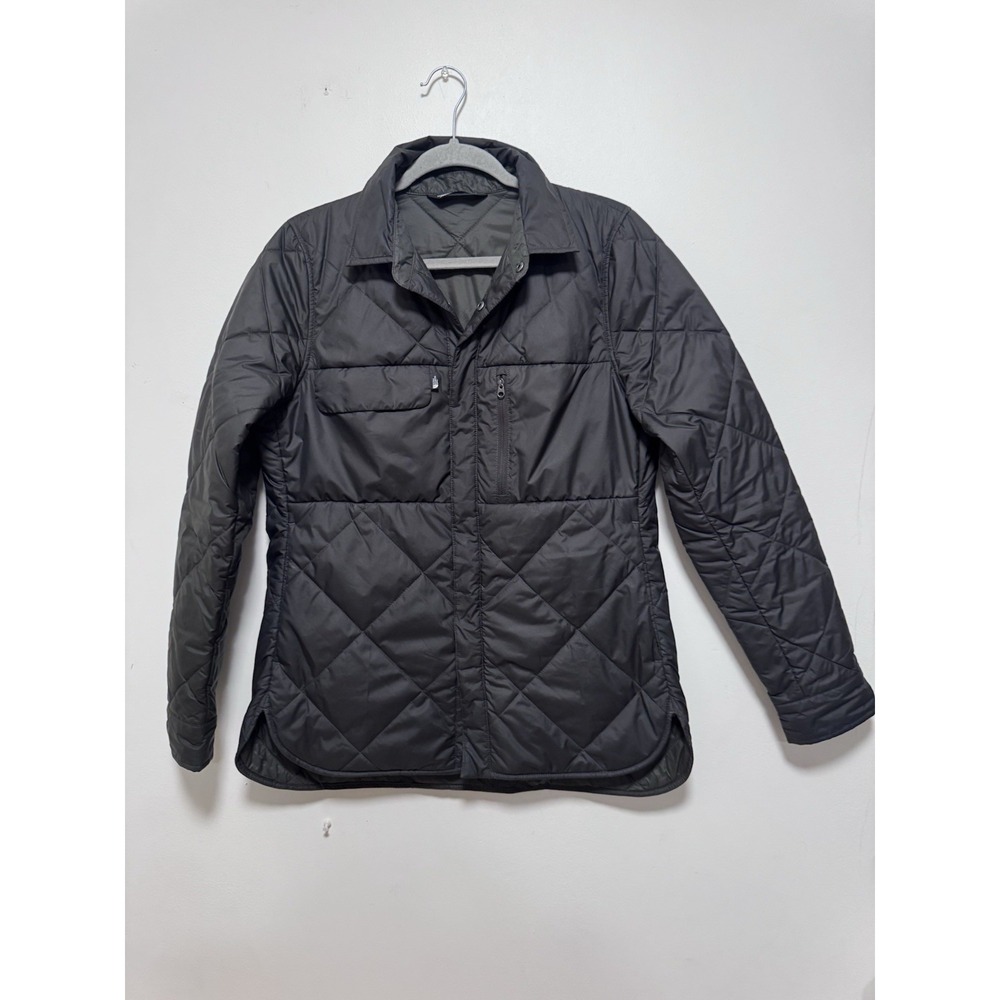 The North Face whoisthis Diamond Quilted Shirt jacket womens Sz M Olive Green